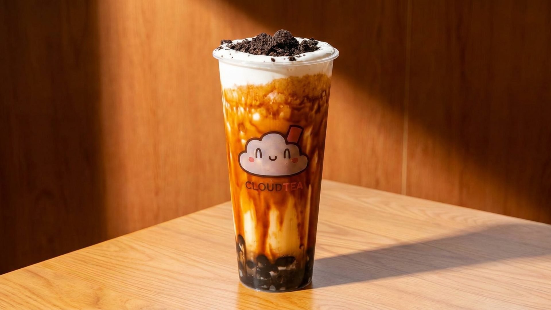Bubble tea served at your table