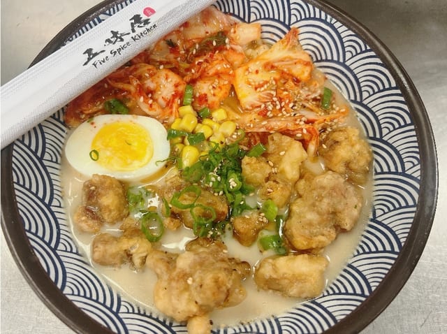 Kimchi & Fried Chicken Ramen.