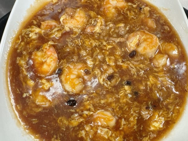 Shrimp with Lobster Sauce.
