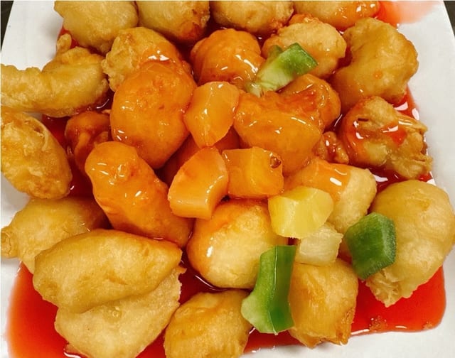 Sweet & Sour Chicken.