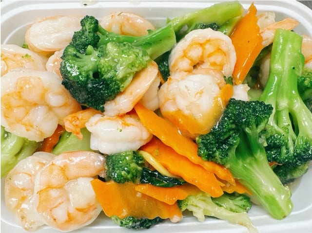 Shrimp with Broccoli.