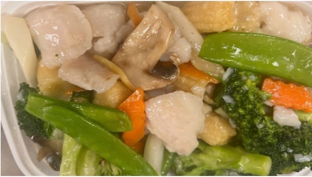 Garlic Fish with Mixed Vegetables.