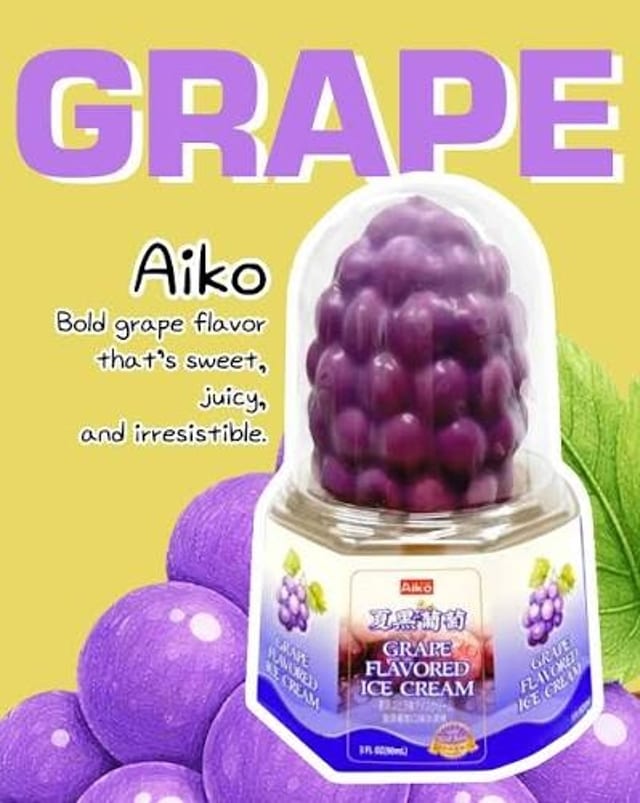 Grape Ice Cream.