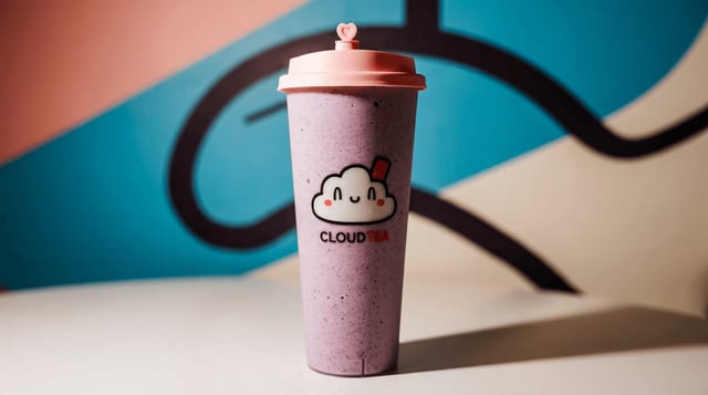 Taro Coconut Smoothie.