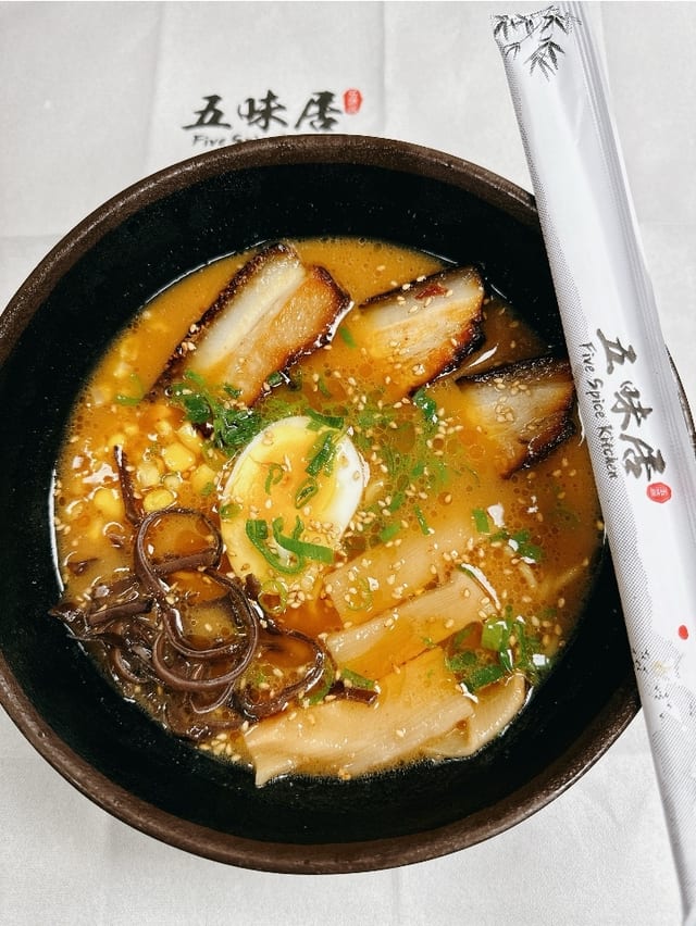 Spicy Garlic Miso Ramen.