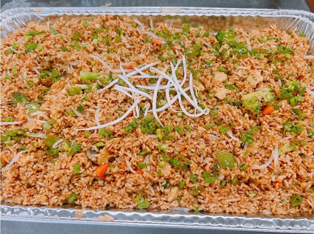 Vegetable Fried Rice Tray.
