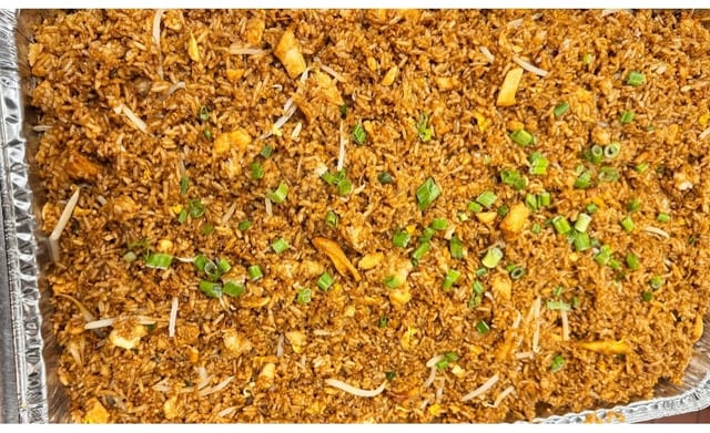Chicken Fried Rice Tray.